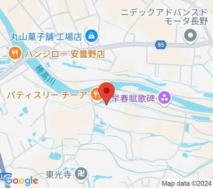 あづみ野コンサートホールの地図