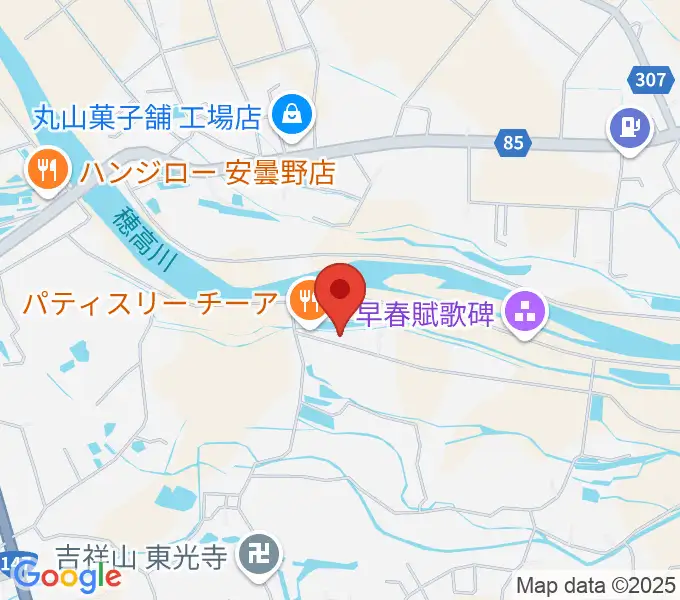 あづみ野コンサートホールの地図