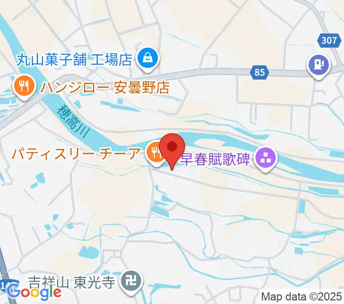 あづみ野コンサートホールの地図