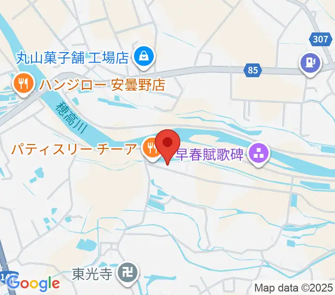 あづみ野コンサートホールの地図