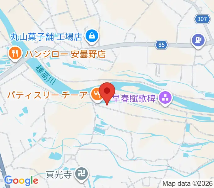 あづみ野コンサートホールの地図
