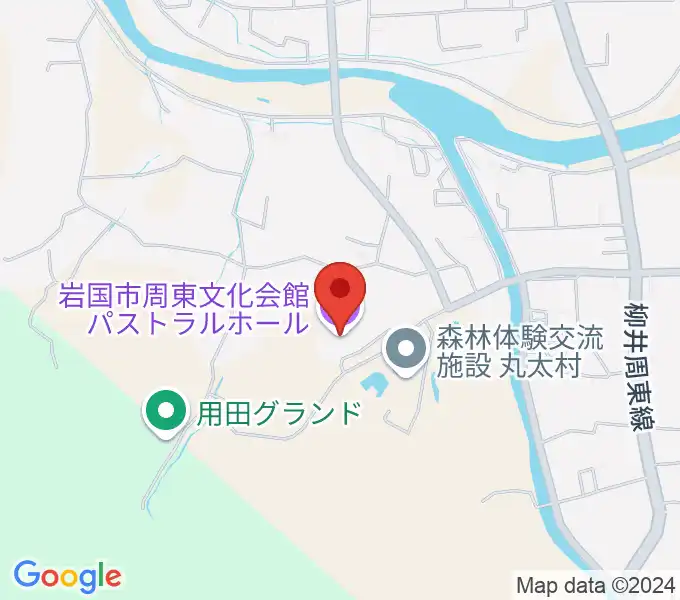 パストラルホール 岩国市周東文化会館の地図