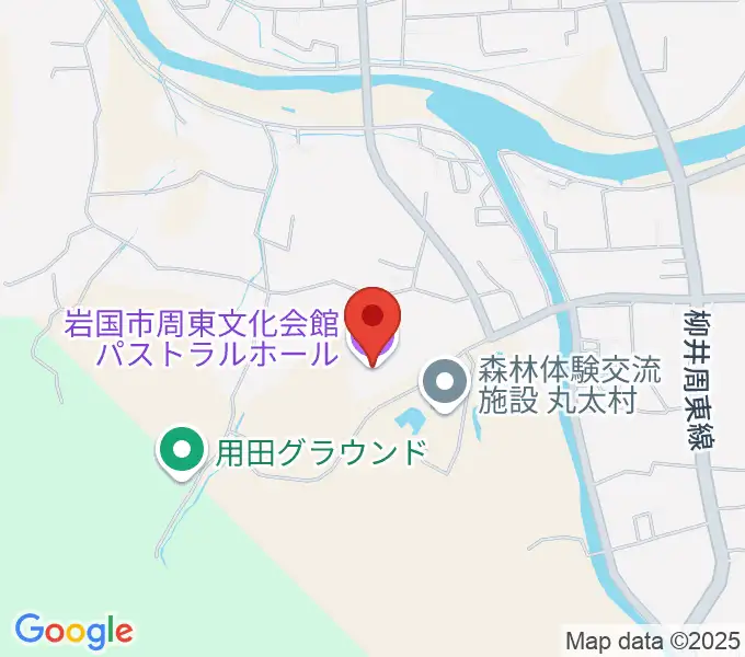 パストラルホール 岩国市周東文化会館の地図