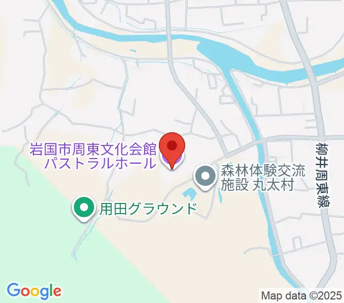 パストラルホール 岩国市周東文化会館の地図