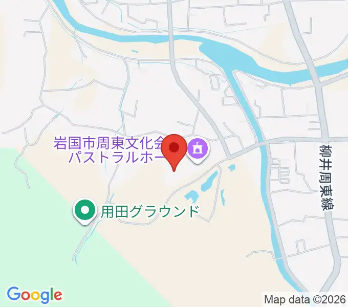 パストラルホール 岩国市周東文化会館の地図