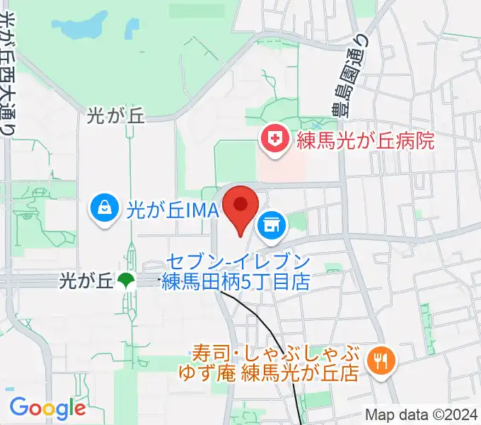 光が丘美術館の地図