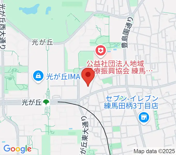 光が丘美術館の地図