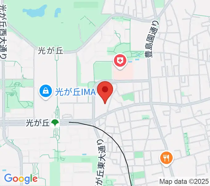 光が丘美術館の地図