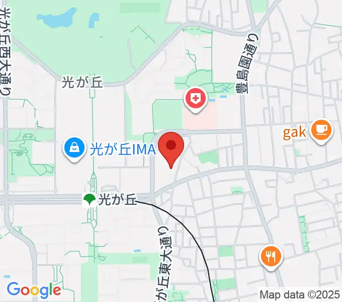 光が丘美術館の地図