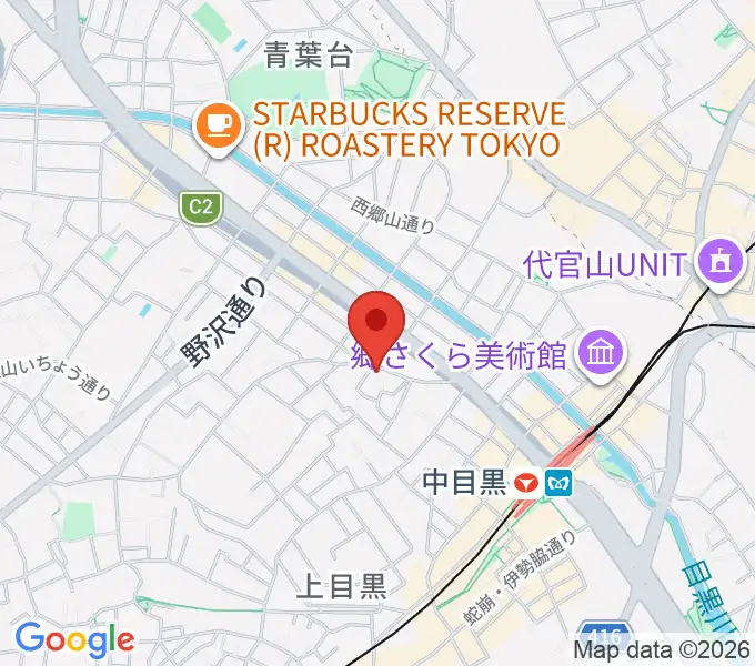 大一大万大吉（中目黒店）の地図