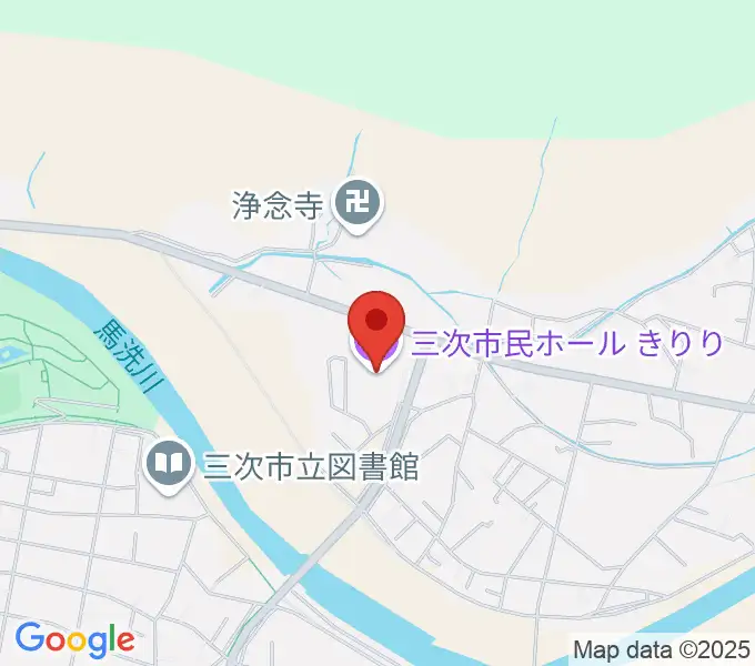 三次市民ホールきりりの地図