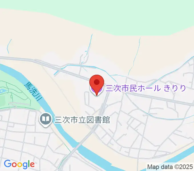 三次市民ホールきりりの地図