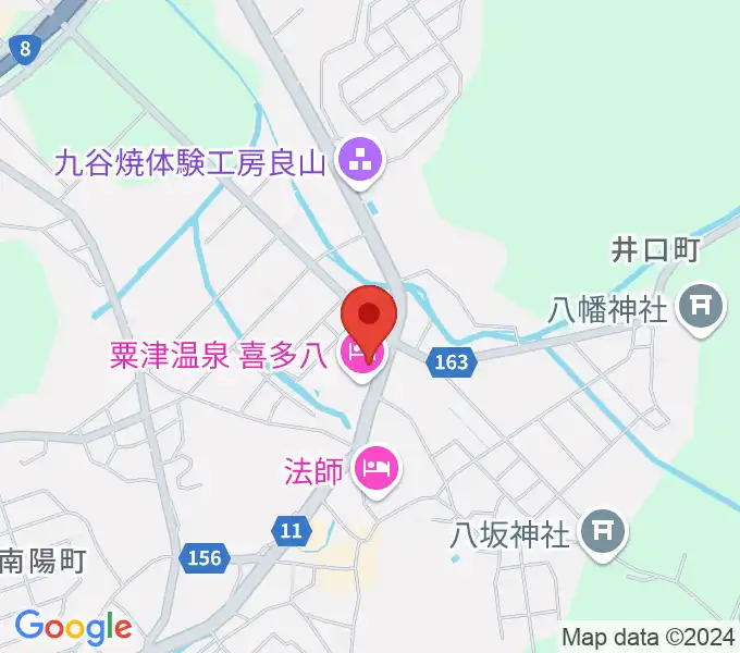 粟津演舞場の地図