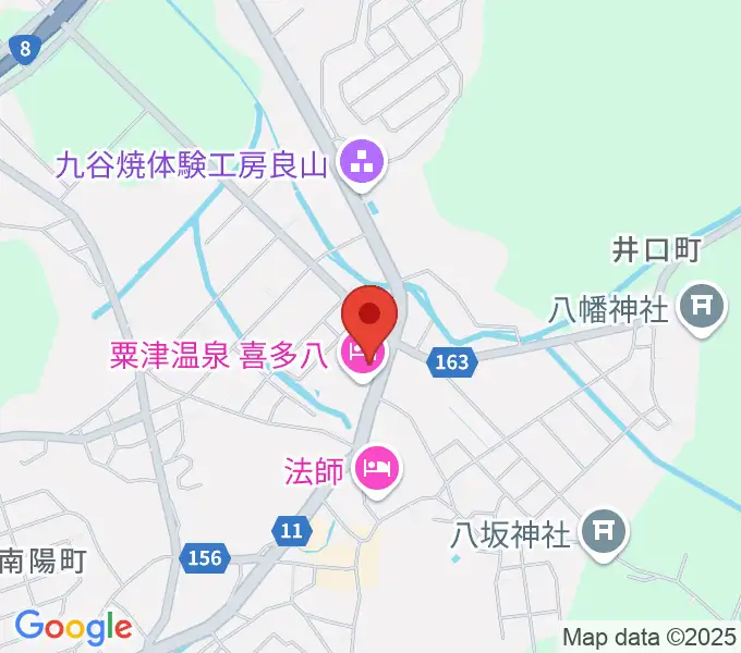 粟津演舞場の地図