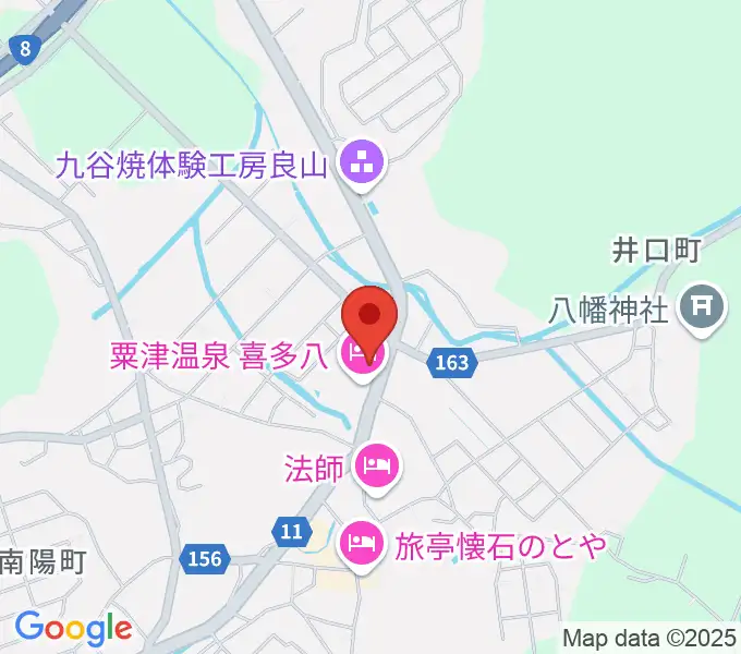 粟津演舞場の地図