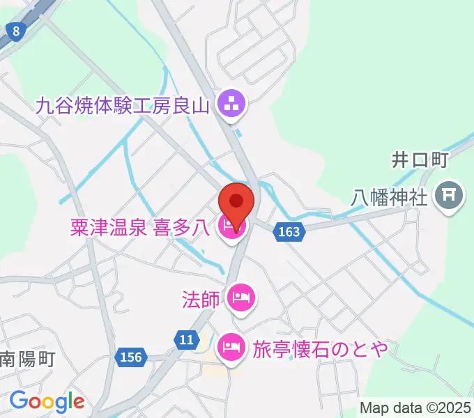 粟津演舞場の地図
