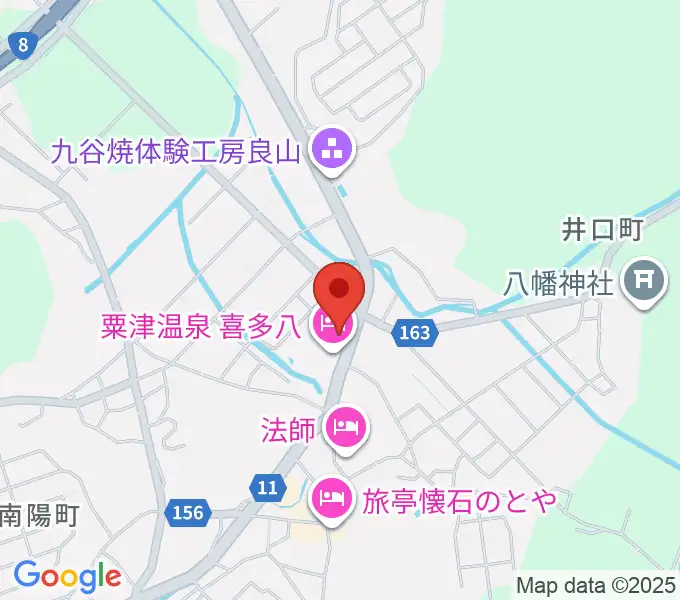 粟津演舞場の地図