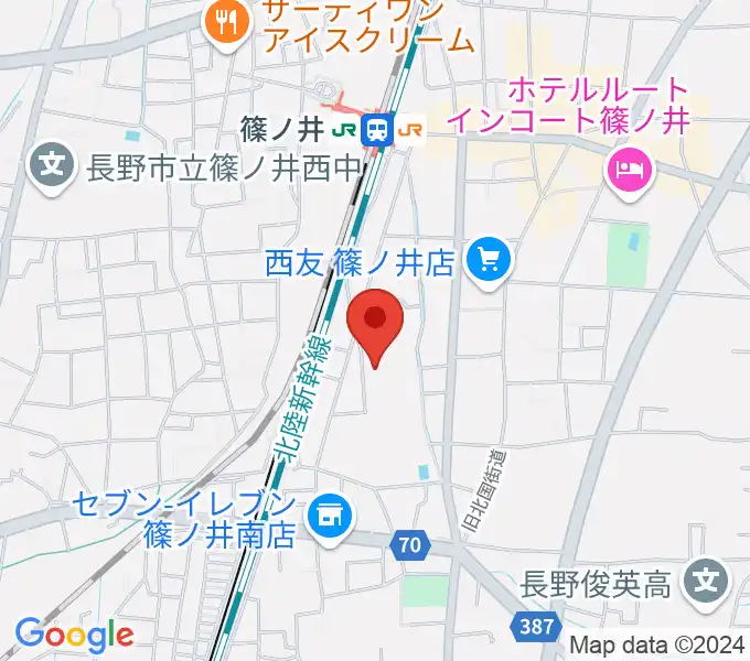 篠ノ井交流センターの地図