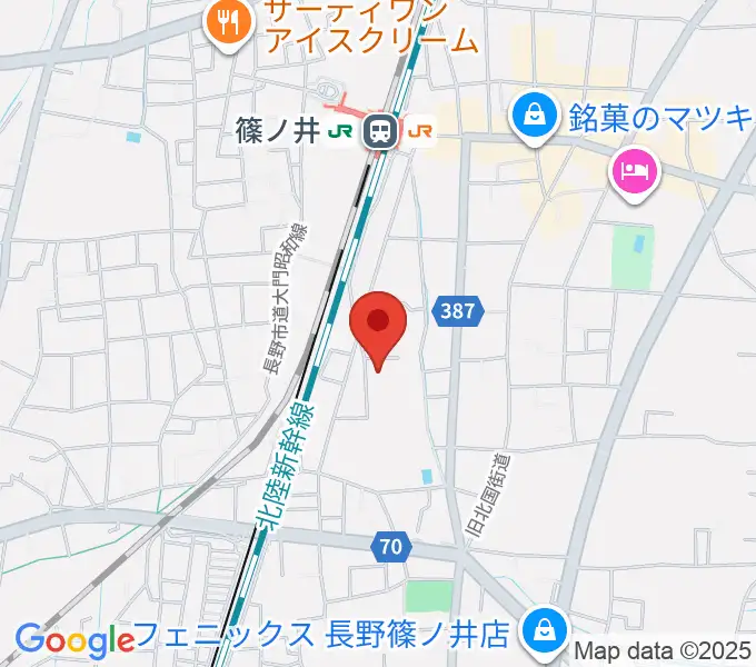 篠ノ井交流センターの地図
