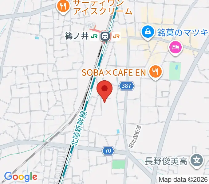 篠ノ井交流センターの地図