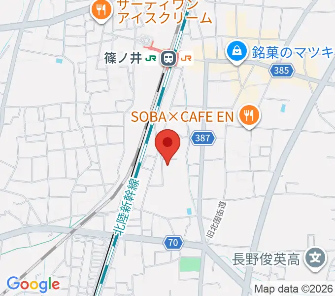 篠ノ井交流センターの地図