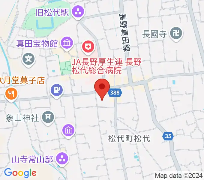 長野市松代文化ホールの地図