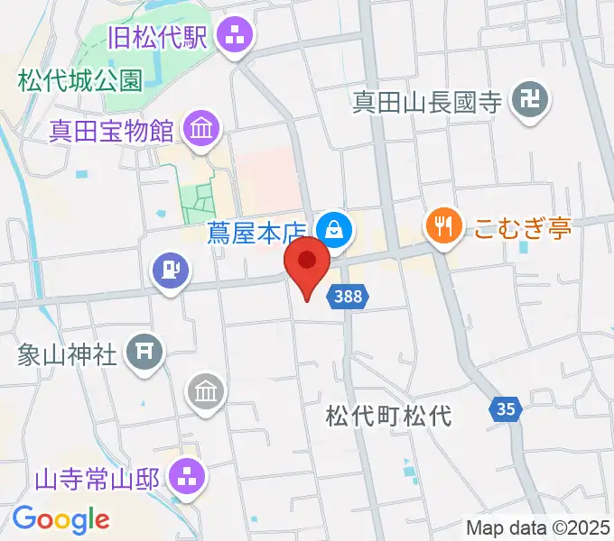 長野市松代文化ホールの地図