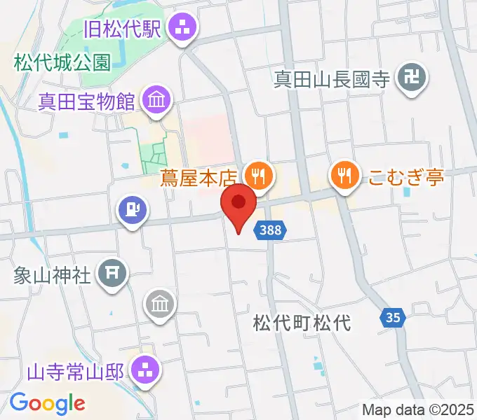 長野市松代文化ホールの地図