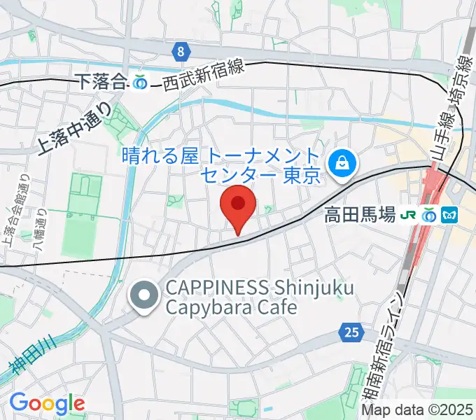 高田馬場Hot Houseの地図