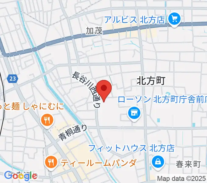 北方町ホリモク生涯学習センターきらりの地図