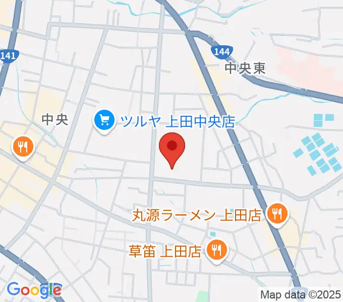 上田文化会館の地図
