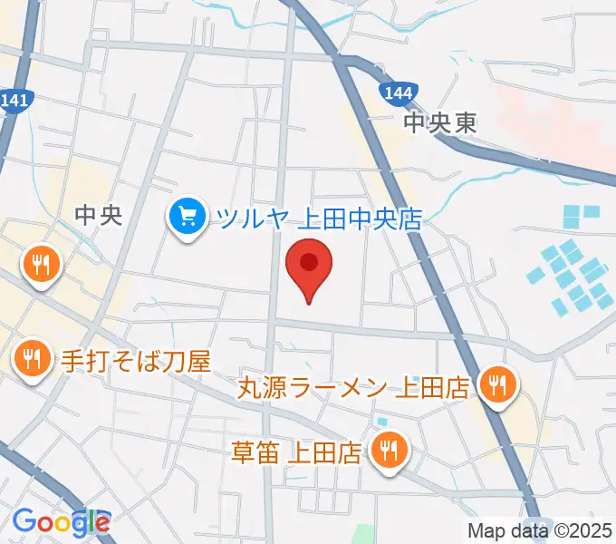 上田文化会館の地図