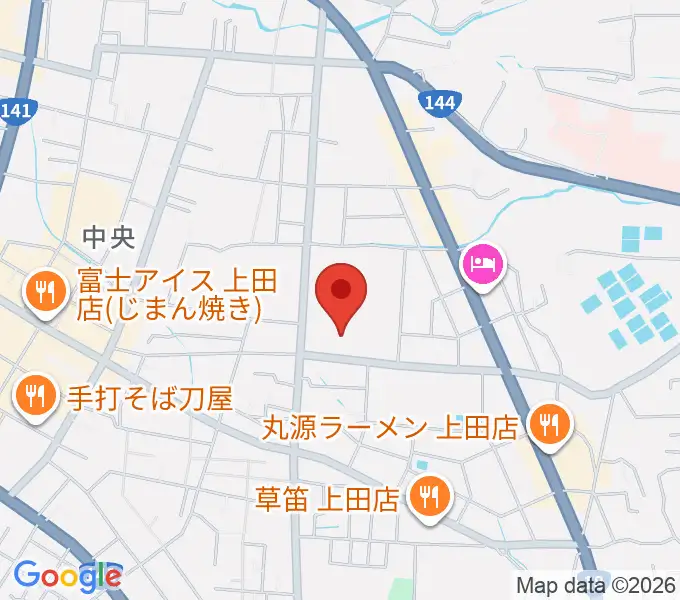 上田文化会館の地図