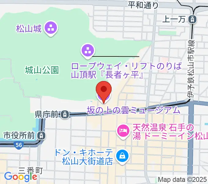 坂の上の雲ミュージアムの地図