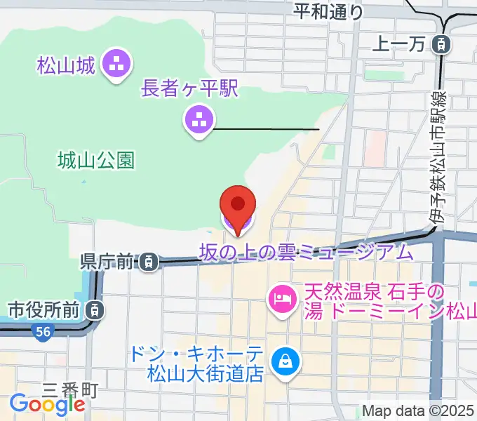 坂の上の雲ミュージアムの地図