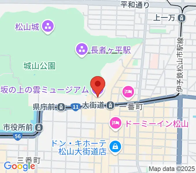 坂の上の雲ミュージアムの地図