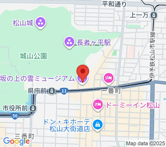 坂の上の雲ミュージアムの地図