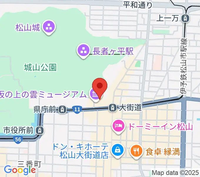 坂の上の雲ミュージアムの地図