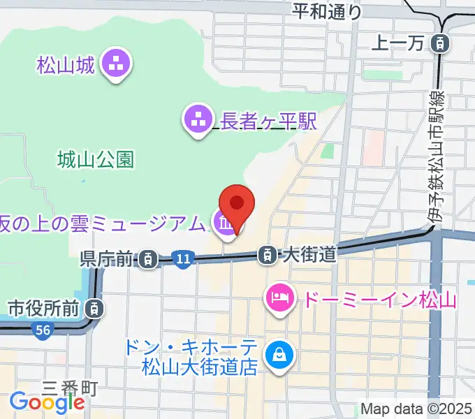 坂の上の雲ミュージアムの地図