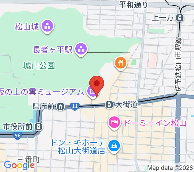 坂の上の雲ミュージアムの地図