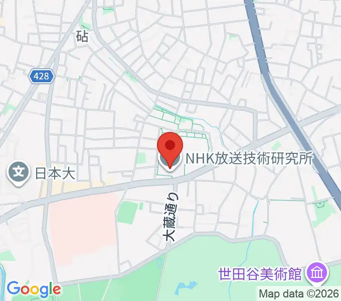 NHK技研講堂の地図