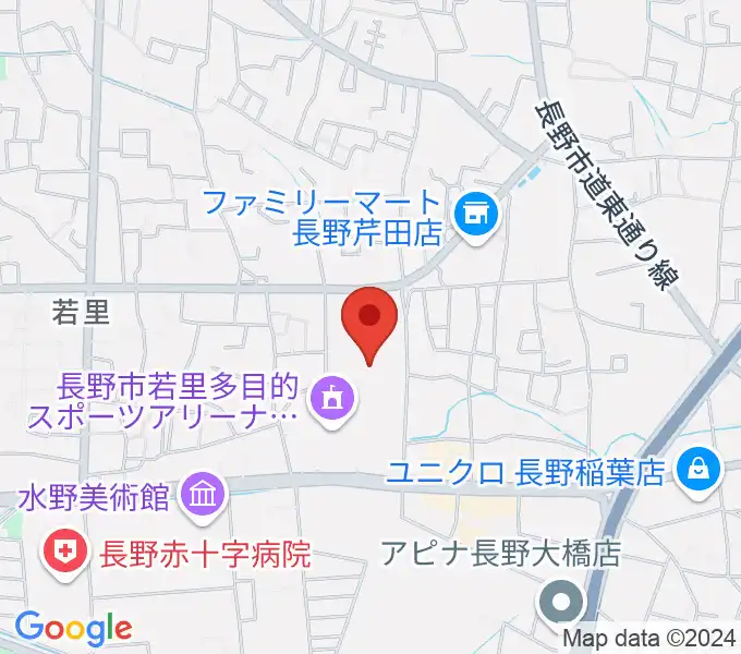 若里市民文化ホールの地図