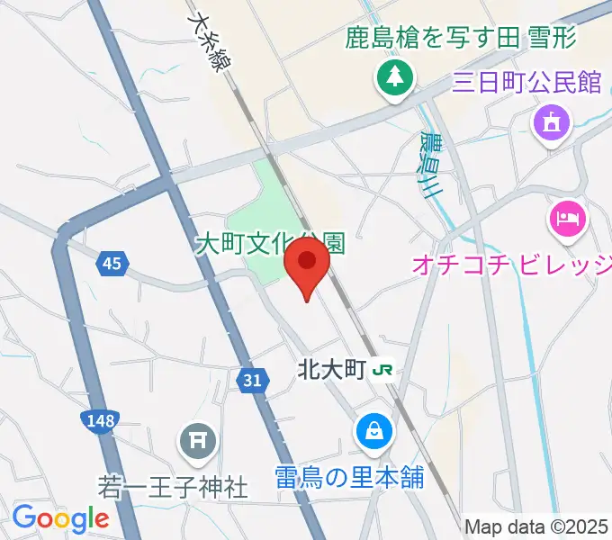 大町市文化会館エコーホールの地図