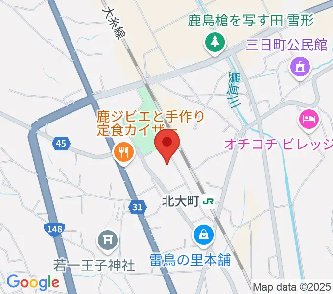 大町市文化会館エコーホールの地図