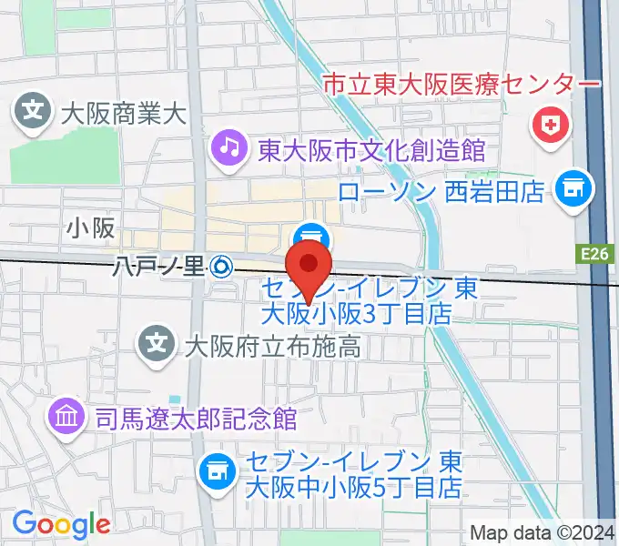 バー蓄音機の地図