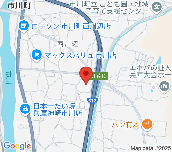 市川町文化センターひまわりホールの地図