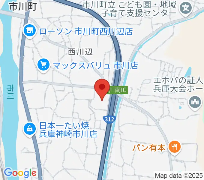 市川町文化センターひまわりホールの地図