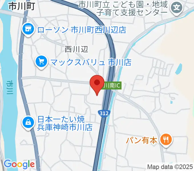 市川町文化センターひまわりホールの地図
