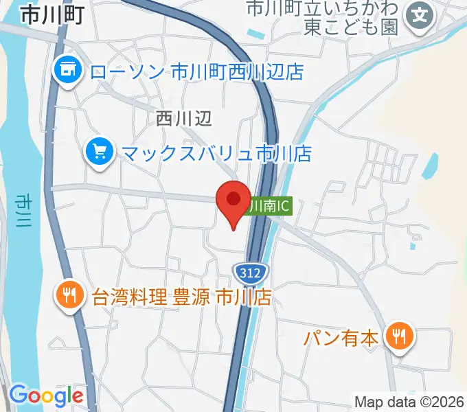 市川町文化センターひまわりホールの地図