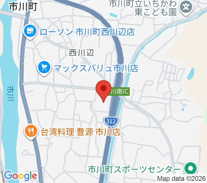 市川町文化センターひまわりホールの地図
